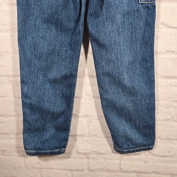 Cat & Jack Little Girls Carpenter Blue Jeans Size 6 Ankle Straight Denim Trendy - Picture 6 of 8